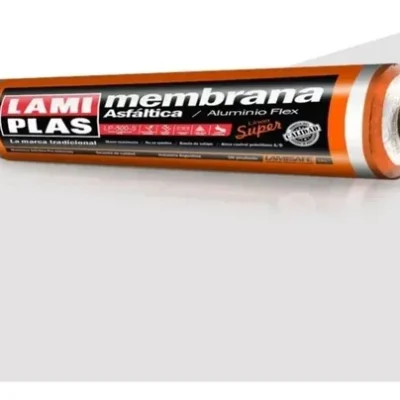 Membrana Asfaltica Lamiplas 4mm Con Aluminio No Crack 45 Kg