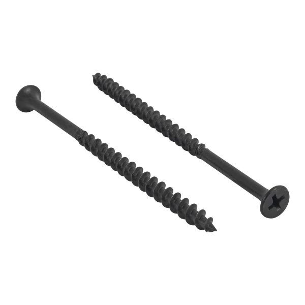 Tornillo negro 10 x 3 para madera x100u.
