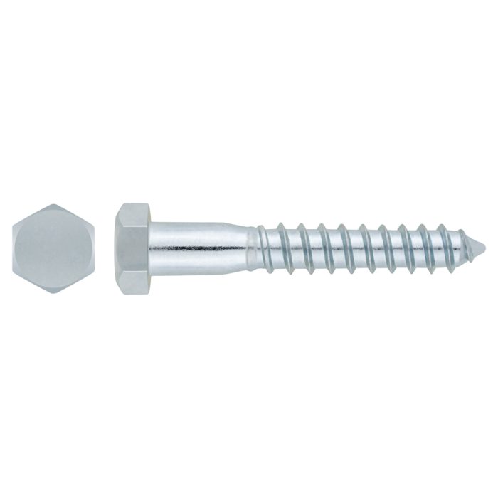 Tornillo tirafondo 1/4 x 3 cabeza hexagonal x 100 u. - Imagen 2