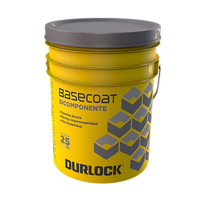 Base Coat Bicomponente Durlock® Exteriores x25kg